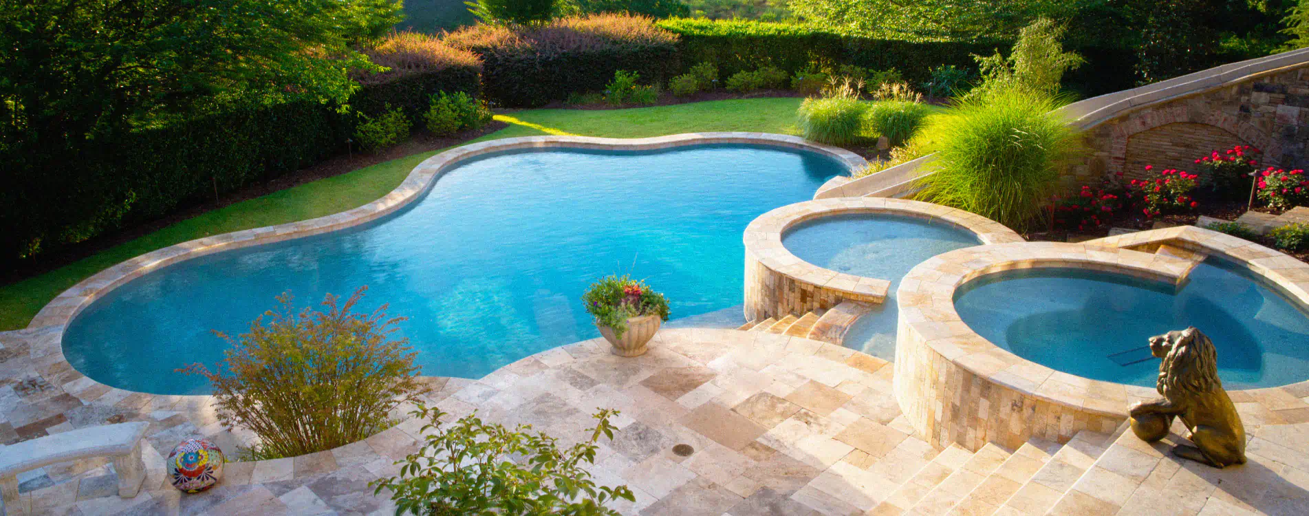 client photo tier pool and spa